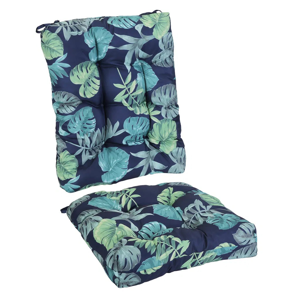 Waterproof Rocking Chair Cushion Set – Upper & Lower Back Seat Pads with Non-Slip Ties