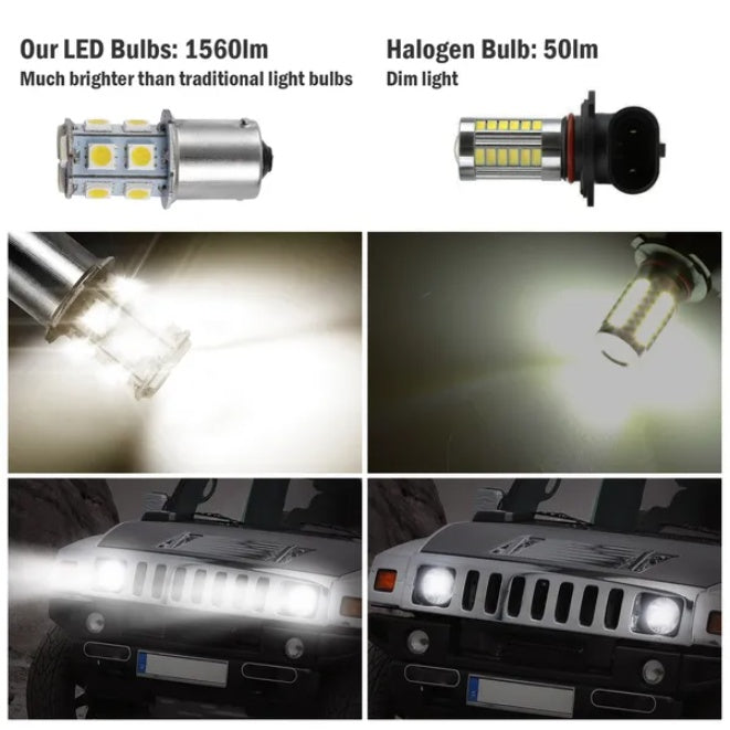 20Pcs 12V Car Light Bulbs 4500K 14MM Aluminum Alloy Turn Signal Light