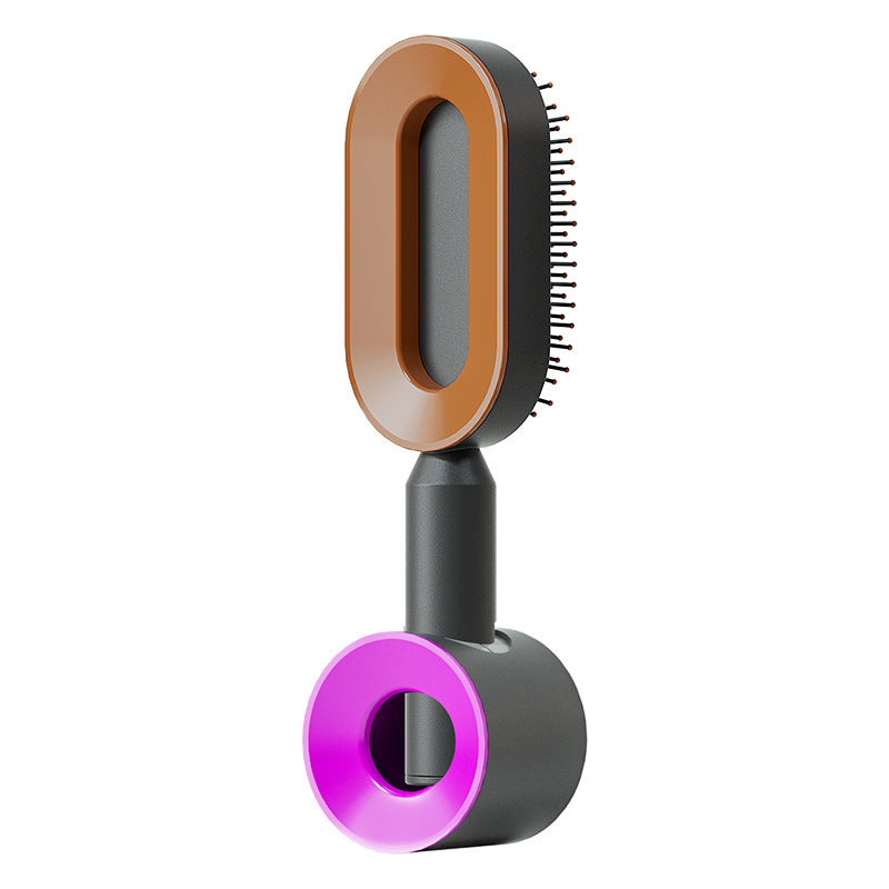 Self-Cleaning Hair Brush – Scalp Massage & Anti-Static Comb