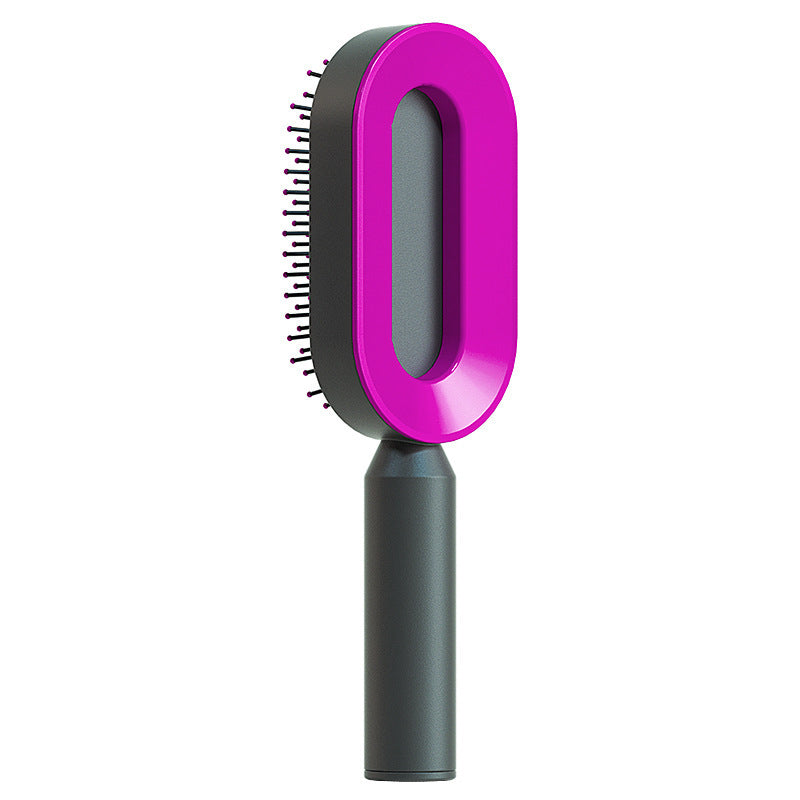 Self-Cleaning Hair Brush – Scalp Massage & Anti-Static Comb