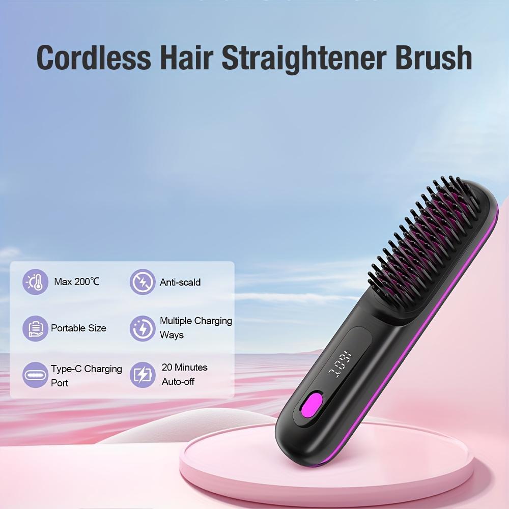 USB Wireless Hair Straightening & Curling Comb – Gentle on Hair