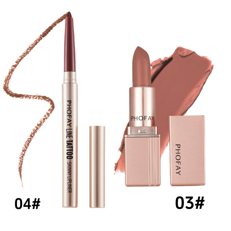 PHOFAY Long-Lasting Matte Lipstick – Smooth, Bold, & Hydrating Lip Color