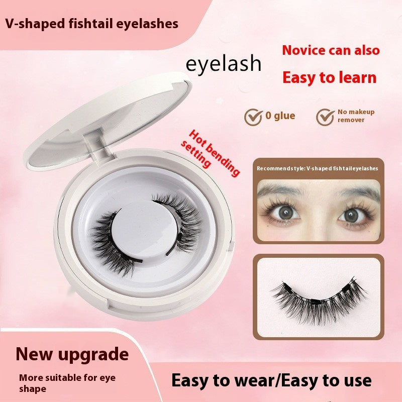 Magnetic Suction False Eyelashes – Little Devil Supernatural Look, No-Glue Magnet Lash Set