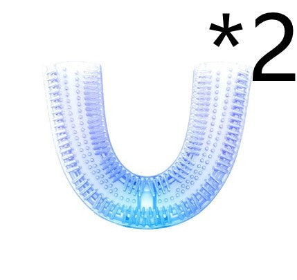 360° Intelligent Automatic Electric Toothbrush – U-Shaped Sonic Whitening Toothbrush with Blue Light & USB Charging (Waterproof)