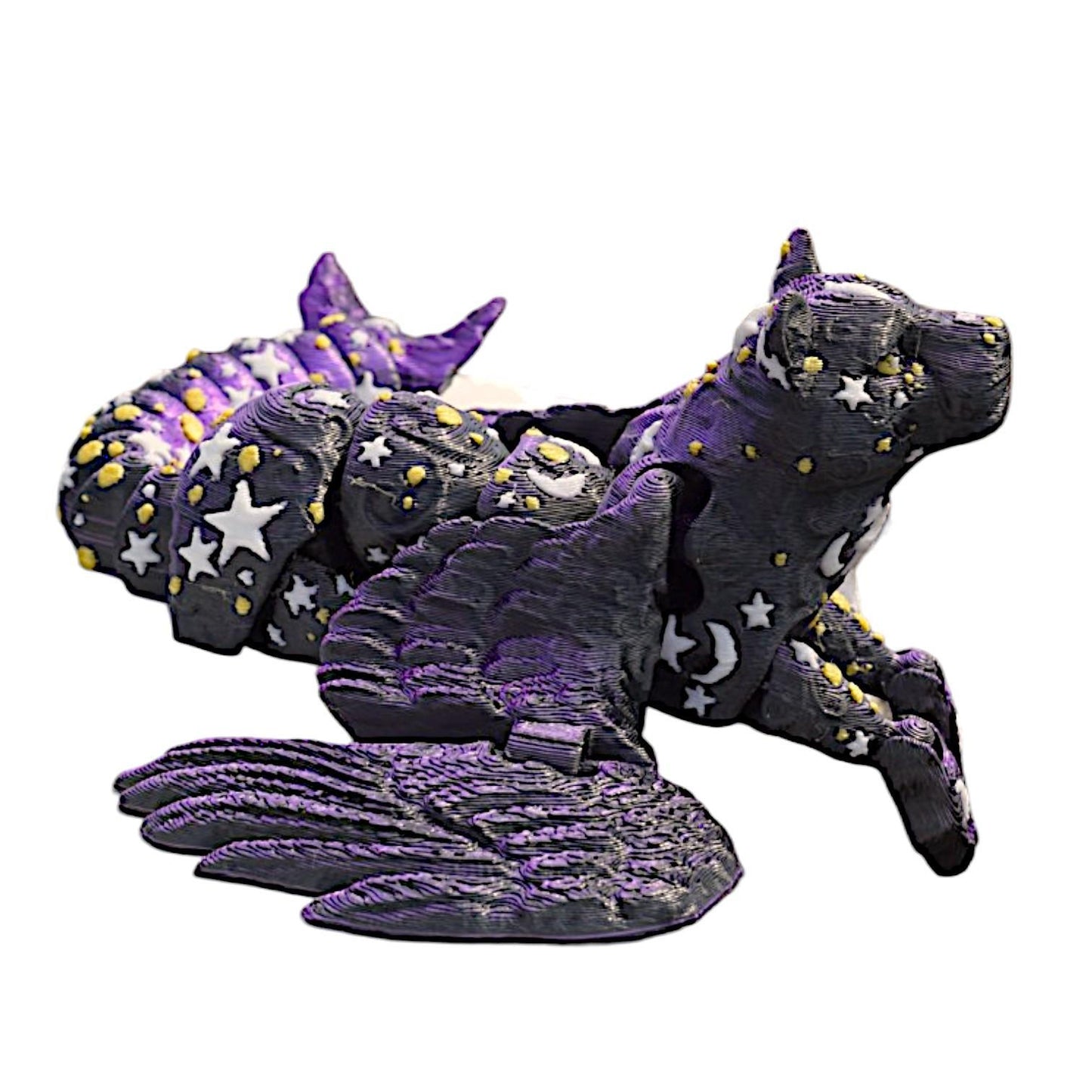 Cosmic Dragon Sci-Fi Ornament – Exquisite Space-Style Decorative Sculpture