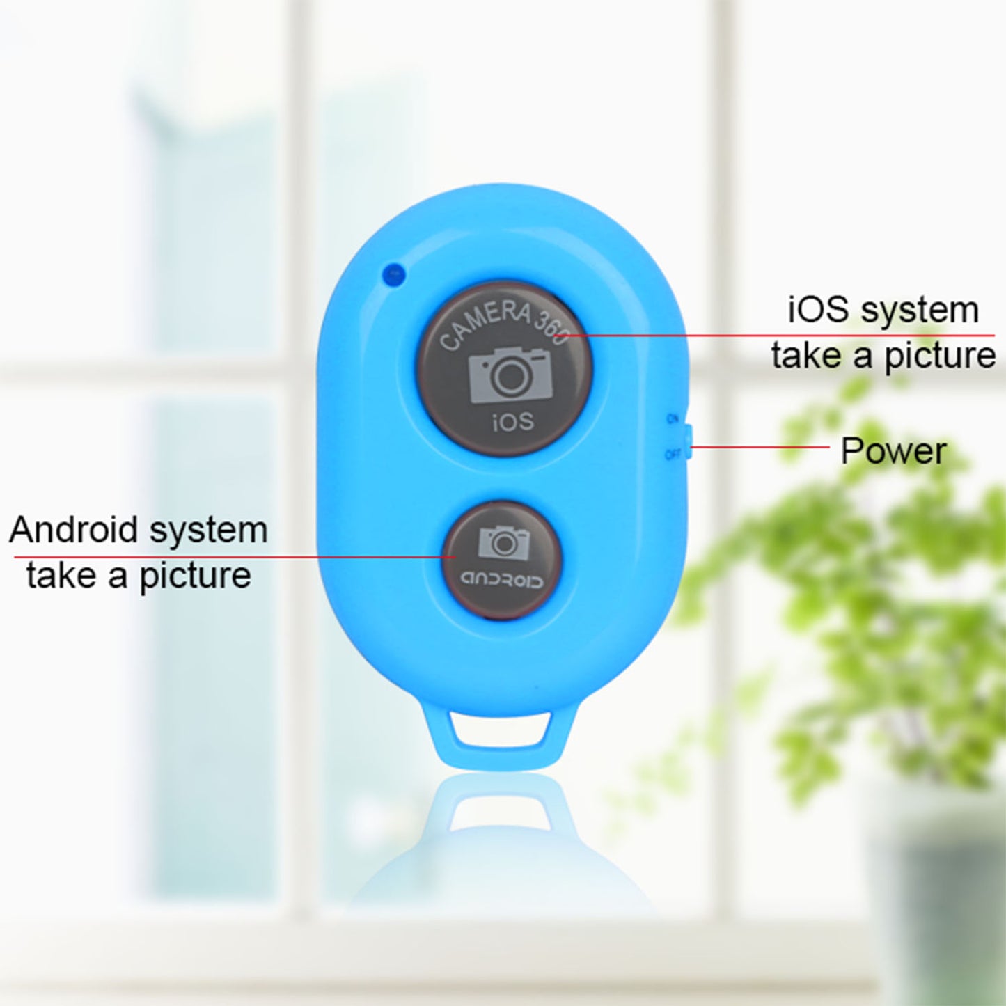 Wireless Bluetooth Shutter Remote for Android & iOS Phones