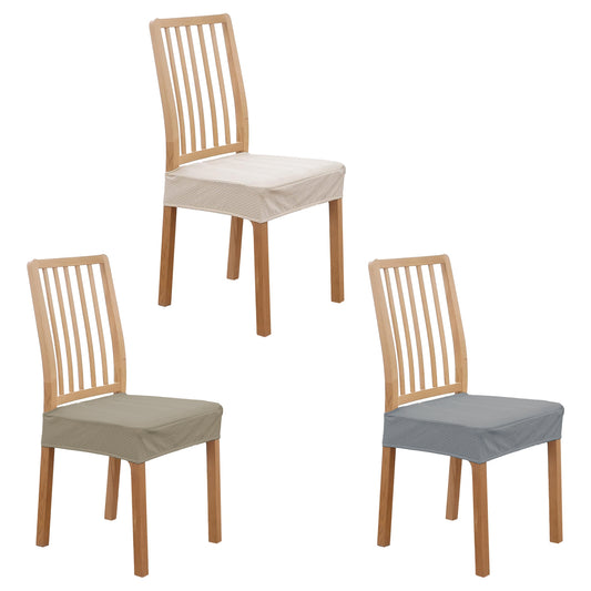 4-Pack Waterproof Dining Chair Slipcovers – Stretchable, Removable & Washable Jacquard Seat Covers