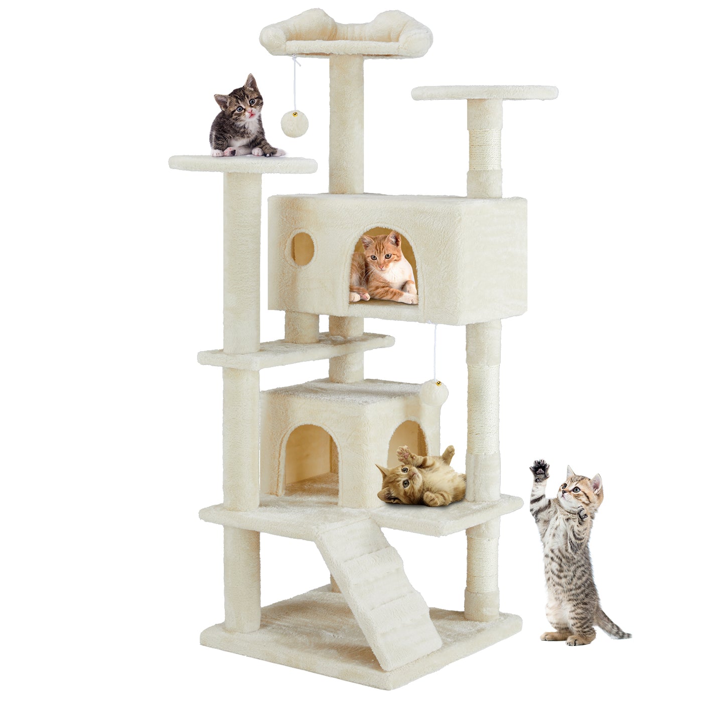 Multi-Functional Cat Tree – Climbing Tower with Scratching Posts & Play Areas