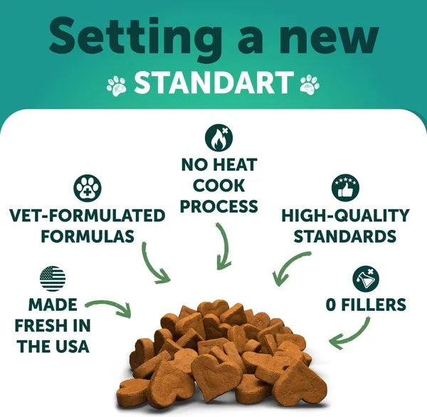 Hemp Calming Chews for Dogs – Anxiety Relief & Joint Support with Hemp Oil, Turmeric, Valerian & Ginger – 120 Soft Treats