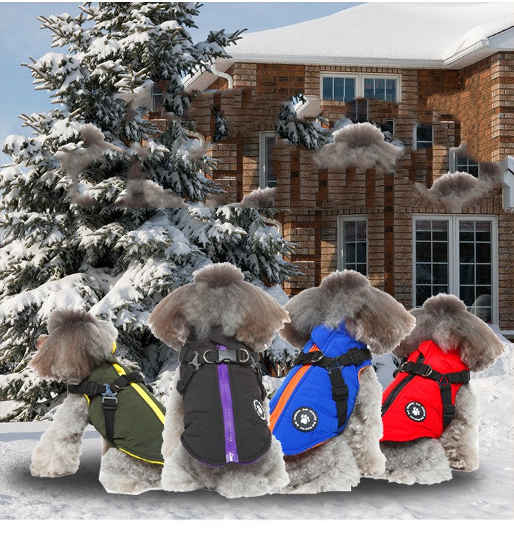 Men’s Chest Strap Cotton-Padded Jacket | Insulated Winter Coat